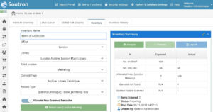 Soutron dashboard