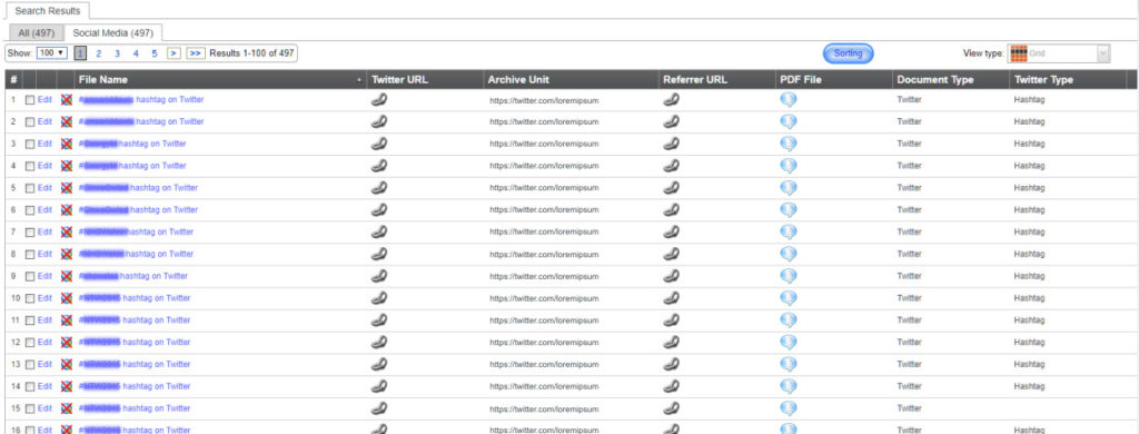 Create a Twitter Archive in Soutron