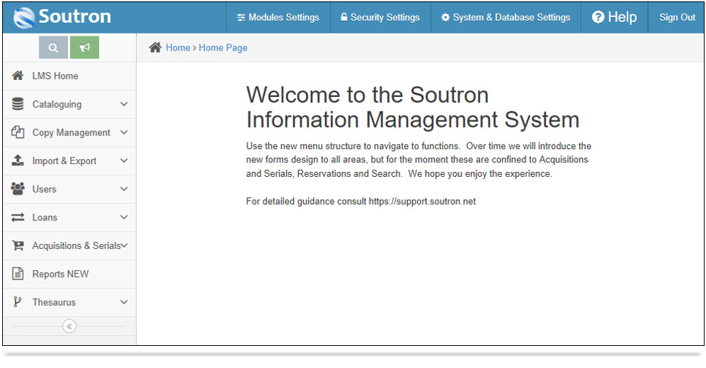 New Information Management System by Soutron