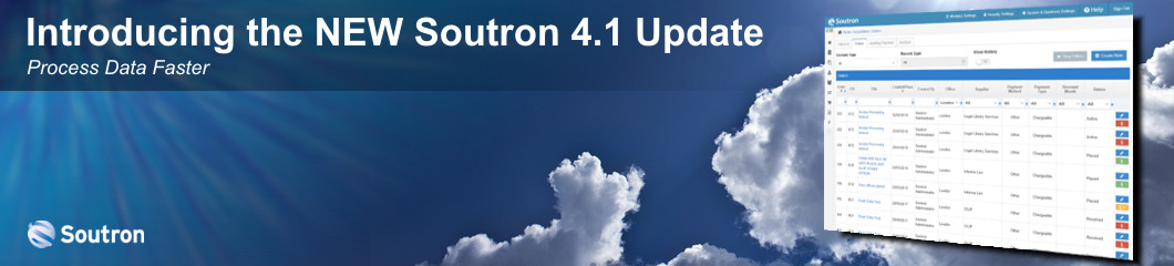Introducing the NEW Soutron 4.1 Software Update