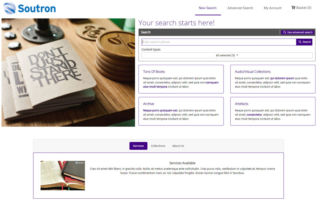 Search Portal Standard Template 5