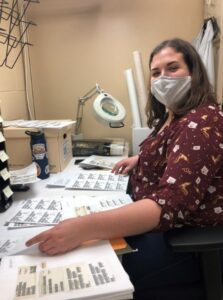 Archivist Jamie Thibeault