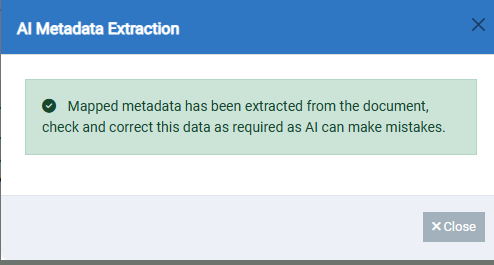 AI metadata extraction