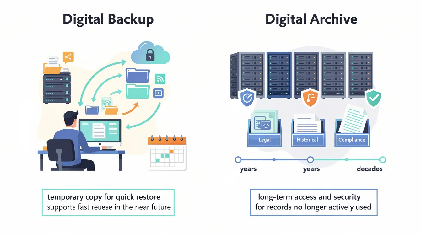 Digital Backup vs Digital Archive