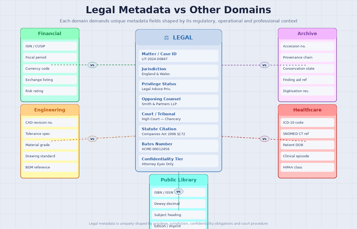 Legal Metadata Industry Comparison