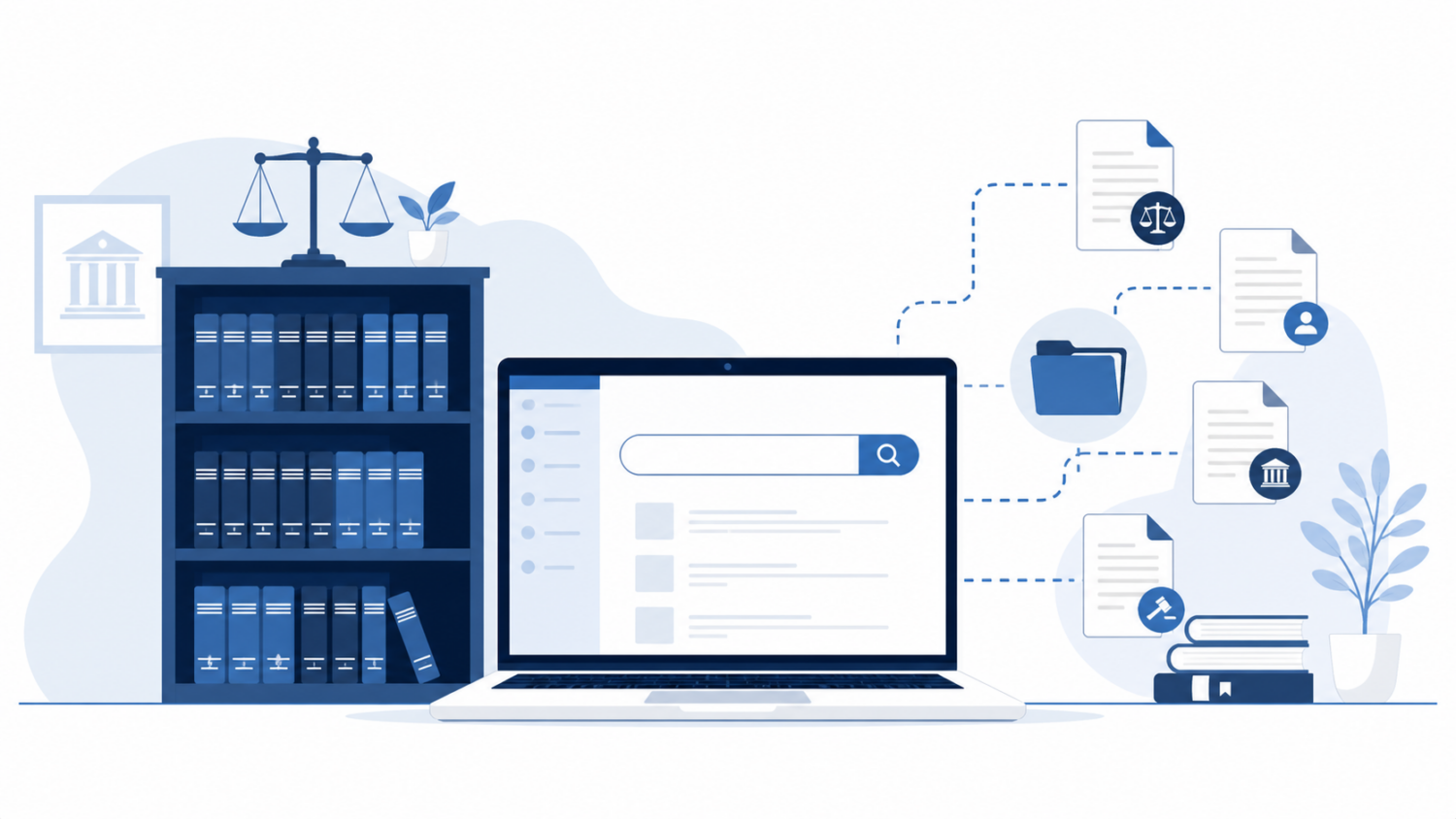 Legal library management software connecting physical and digital legal collections