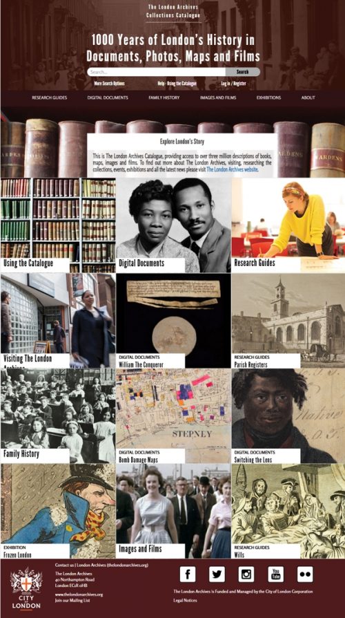 The London Archives Catalogue